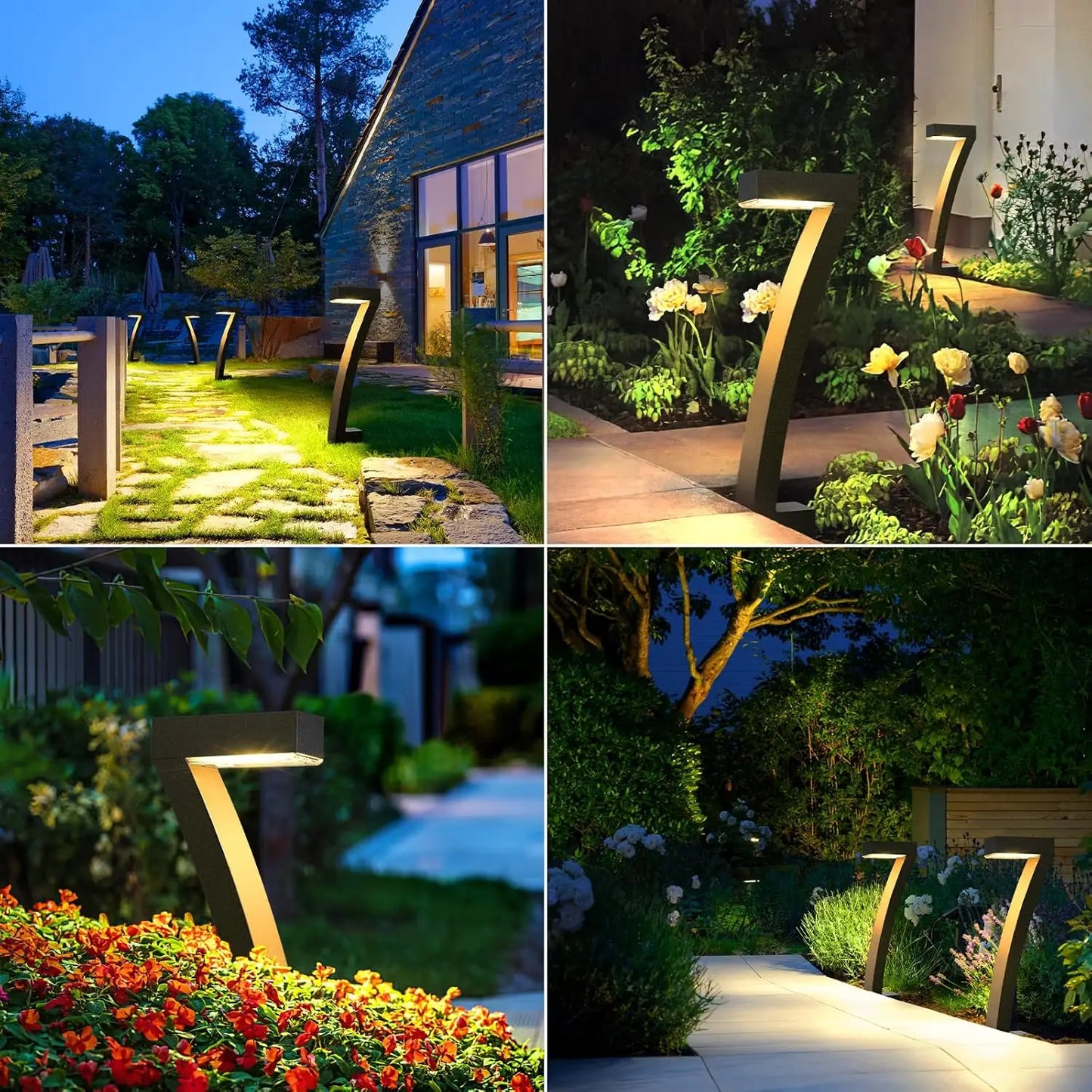 KPSTEK Solar Pathway Lights Outdoor 12 Hour Auto On Off