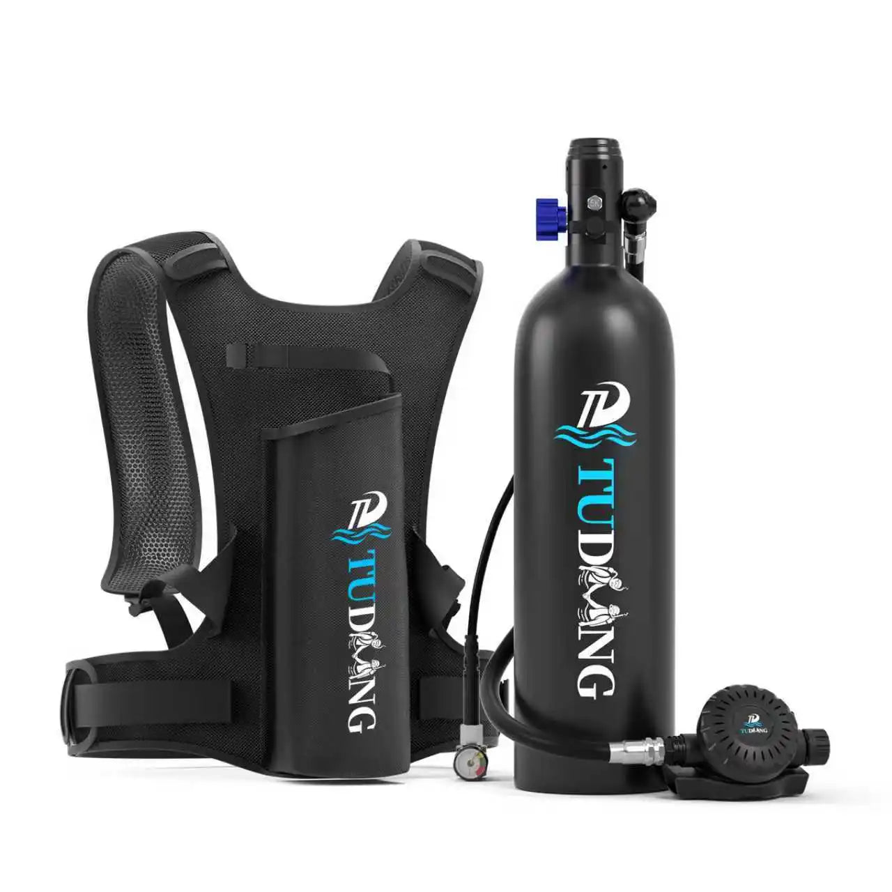 TUDIVING S700Plus Portable Scuba Tank Support 30-45 Min Breathing