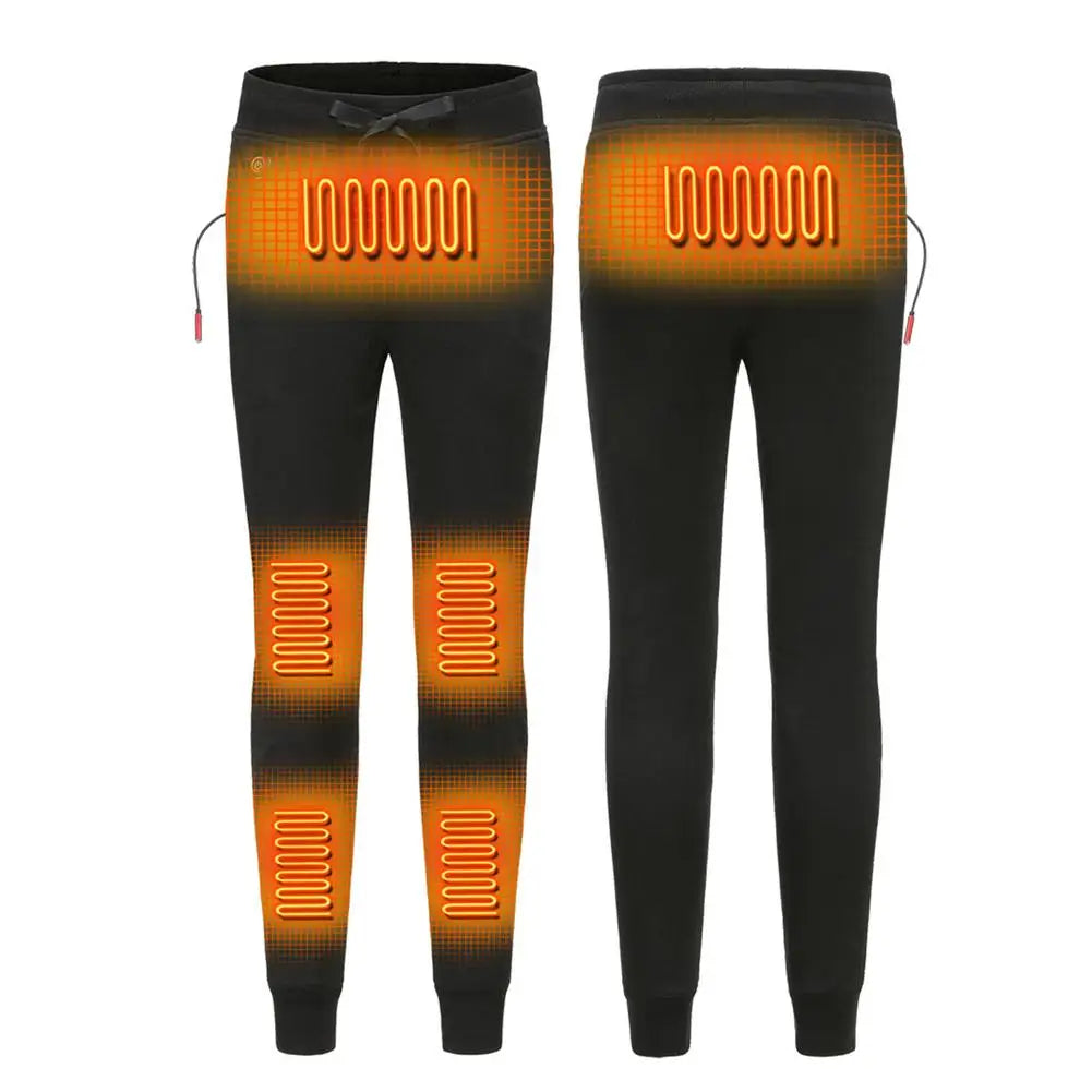 USB Heated Pants For Men Women Warm Base Layer Hiking