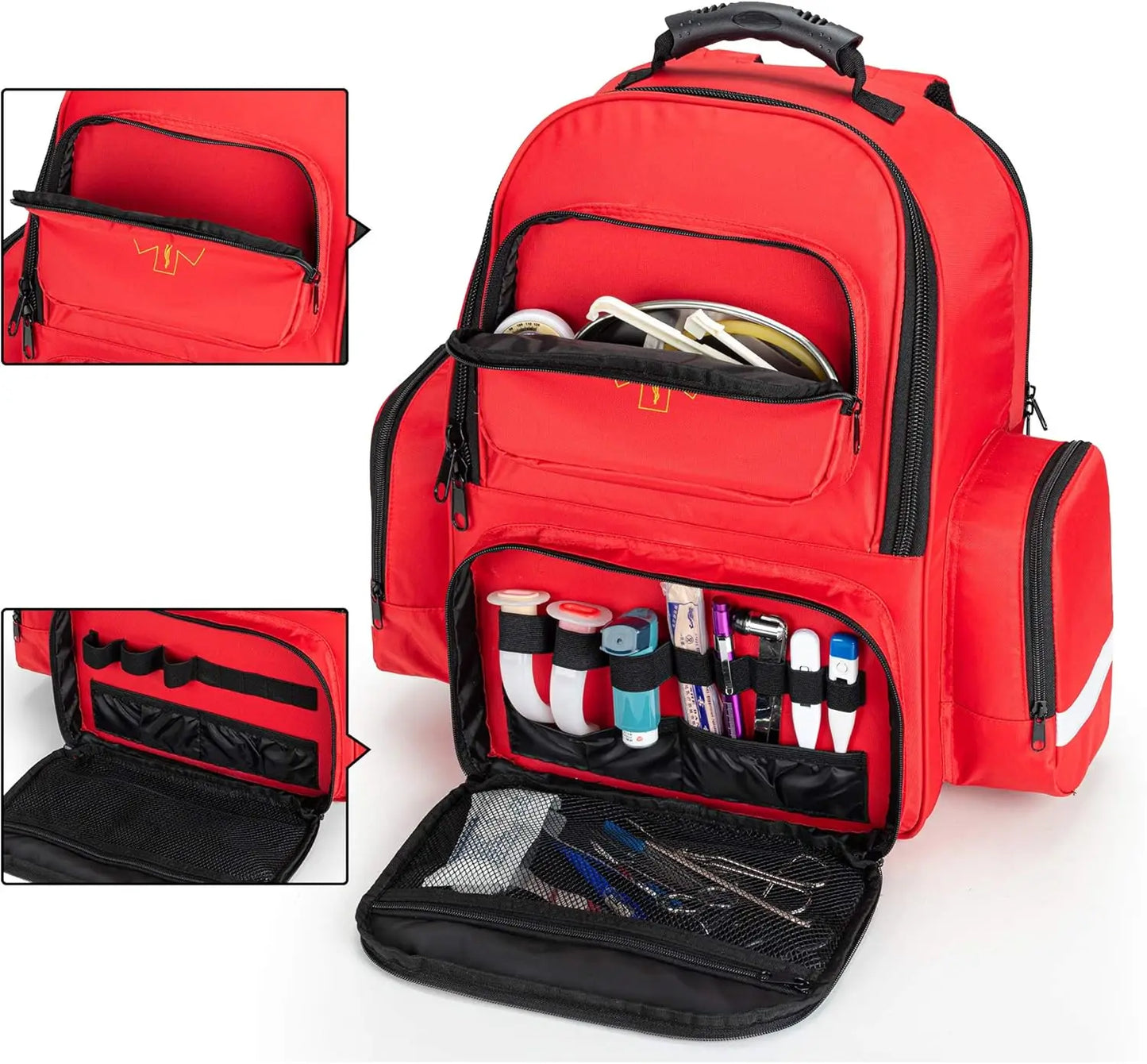Emergency Trauma Backpack for First Responders with Patented Design