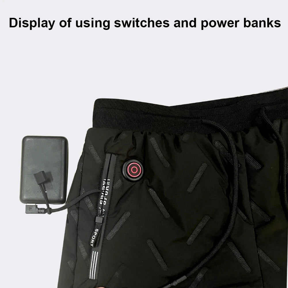 APWIKOGERCN Unisex Heated Thermal Pants With 10 Heating Zones Electric