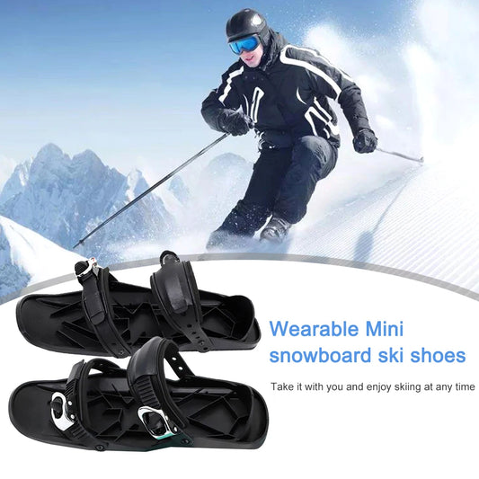 Winter Mini Short Ski Skates Aluminum Skiboards For Outdoor Sports