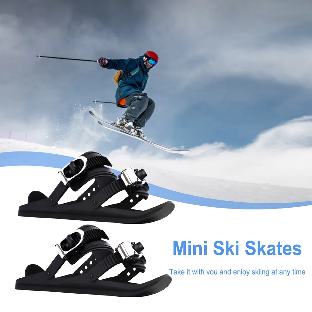 Winter Mini Short Ski Skates Aluminum Skiboards For Outdoor Sports