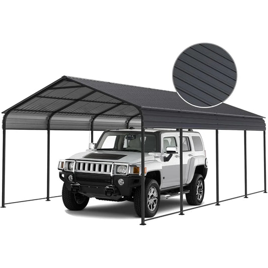 Heavy Metal Carports With Galvanized Roofs For Trucks Boats Cars