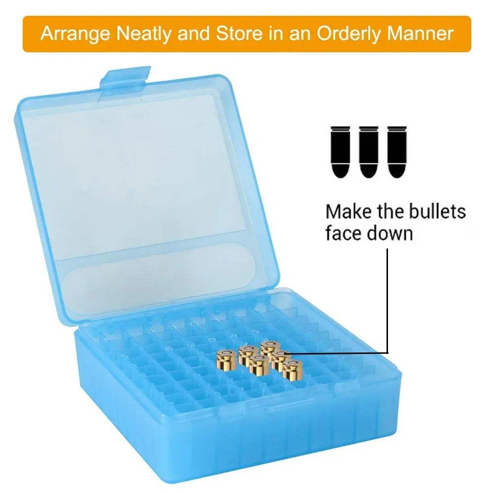 Ammo Box For 9mm 223 38Super Tactical Flip Top Carry