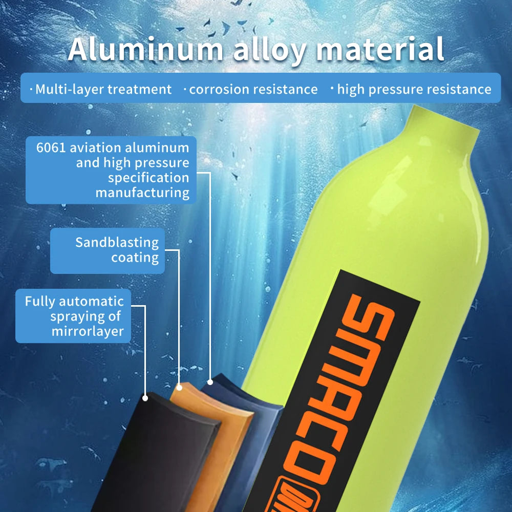 SMACO Portable Scuba Tank Kit 15 To 20 Minute Air Dive Time