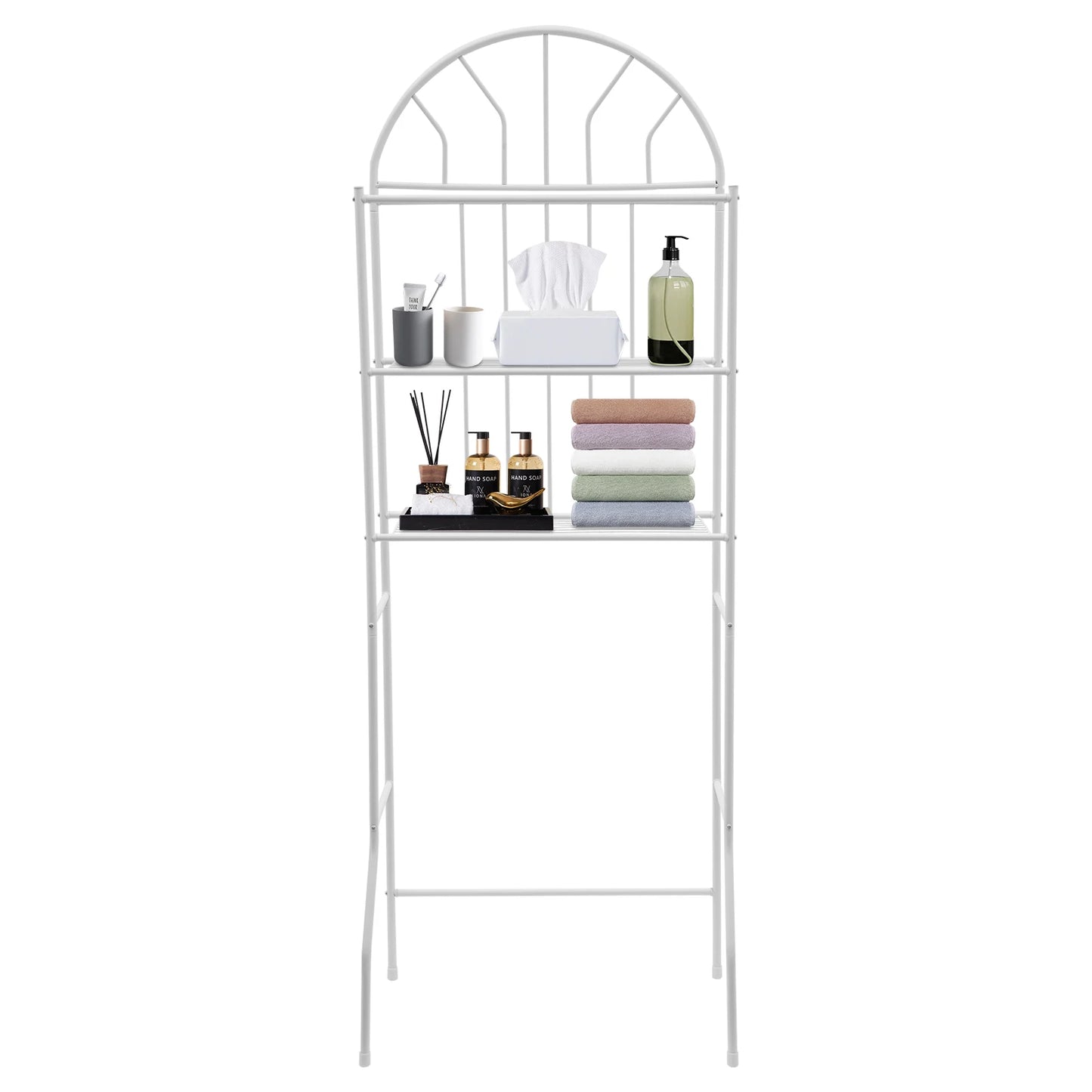 Bymaocar 3-Tier Toilet Storage Rack Floor Standing Organizer