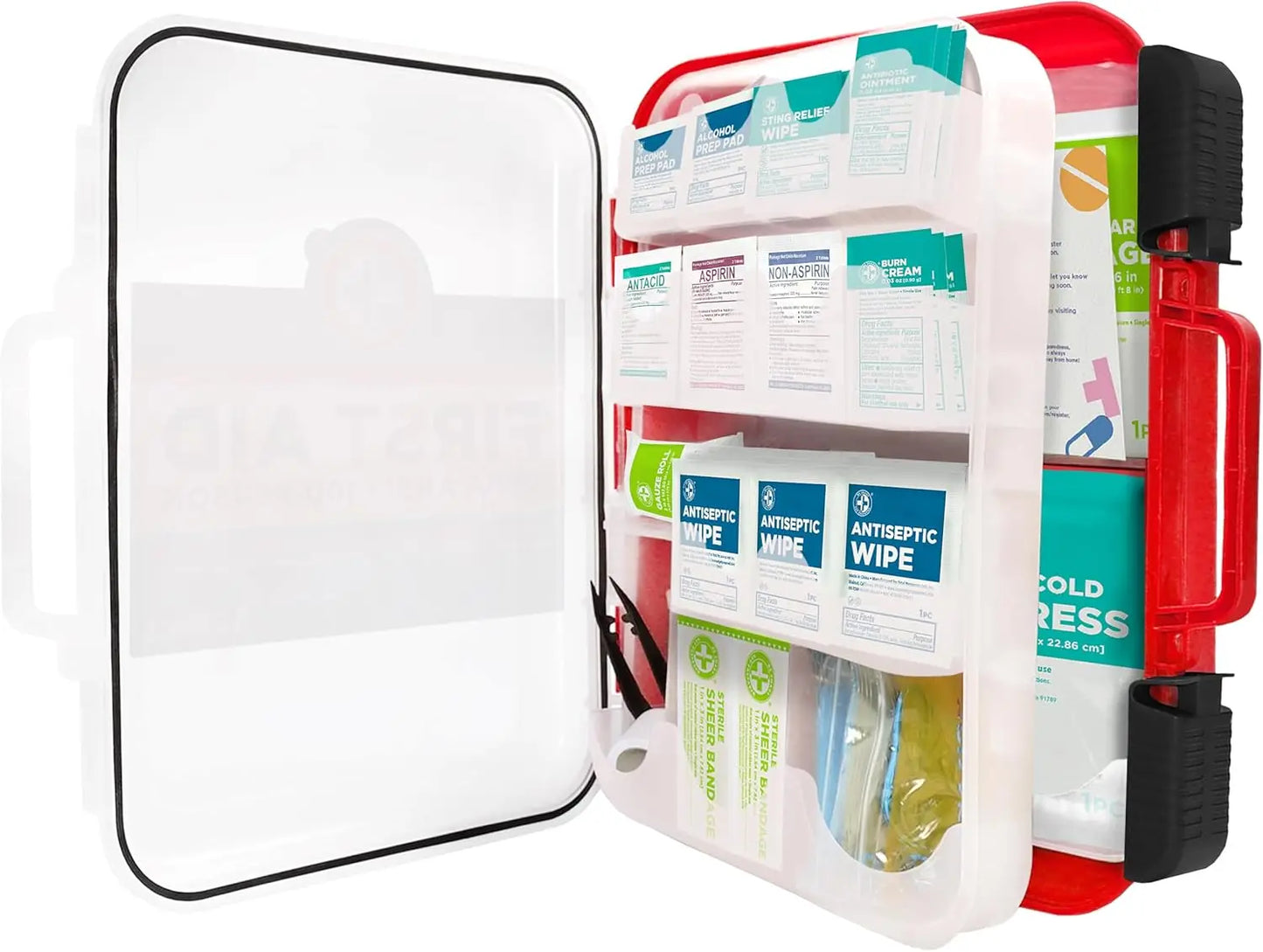Comprehensive 326-Piece First Aid Kit With Hard Case