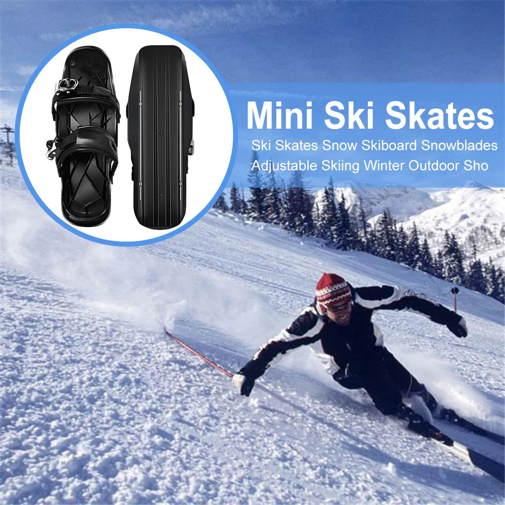 Winter Mini Short Ski Skates Aluminum Skiboards For Outdoor Sports