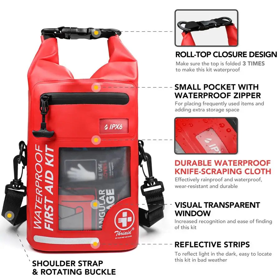 Waterproof First Aid Kit Roll Top Dry Bag For Boating