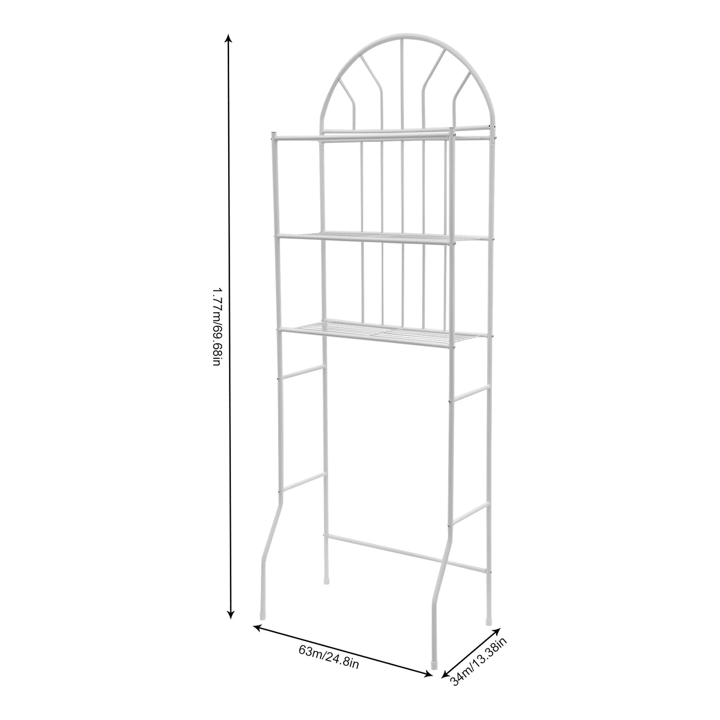 Bymaocar 3-Tier Toilet Storage Rack Floor Standing Organizer