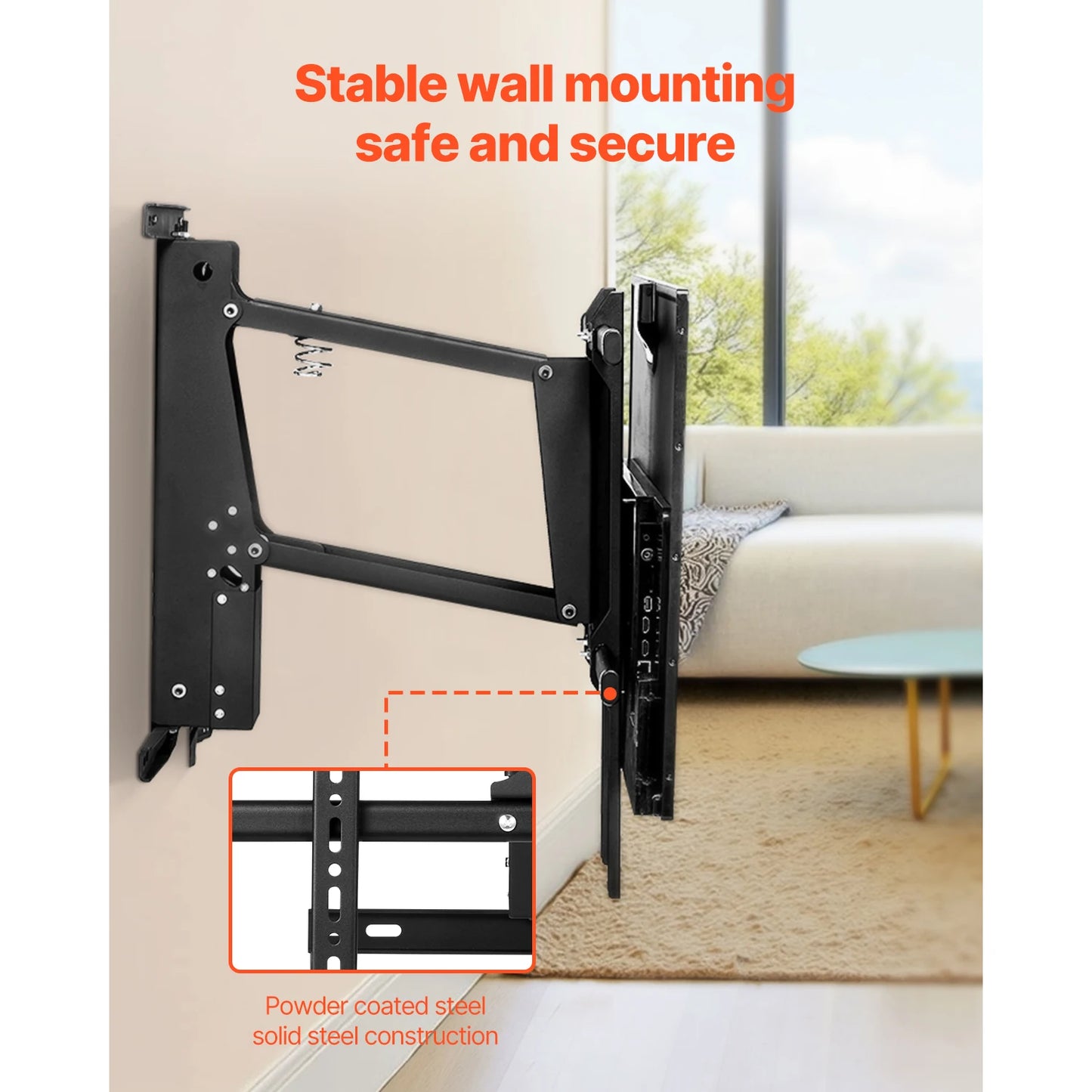 SucceBuy Motorized TV Wall Mount Bracket For Adjustable Viewing