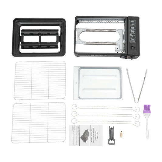 Portable Gas Barbecue Stove For Outdoors With Carrying Case