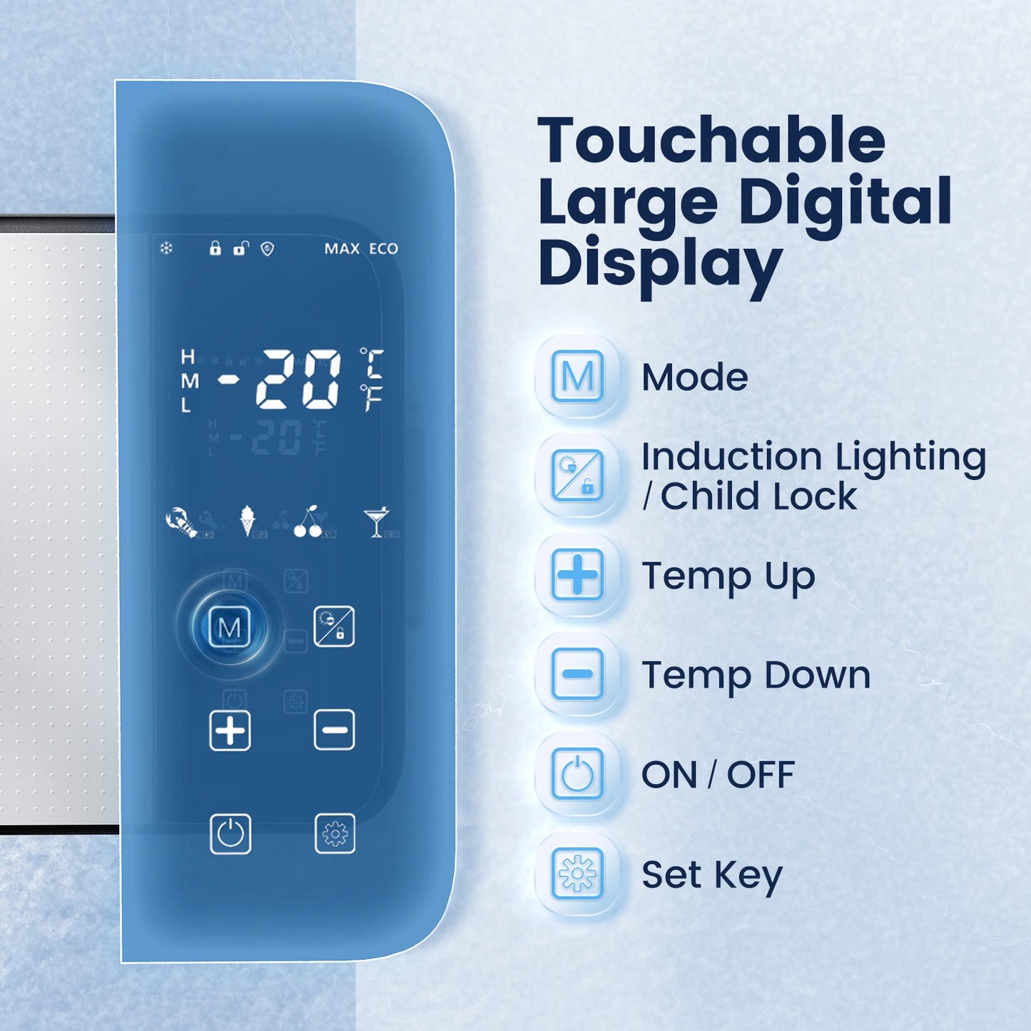 Blitzhome Portable Car Refrigerator For Camping EU US Voltage Compatible