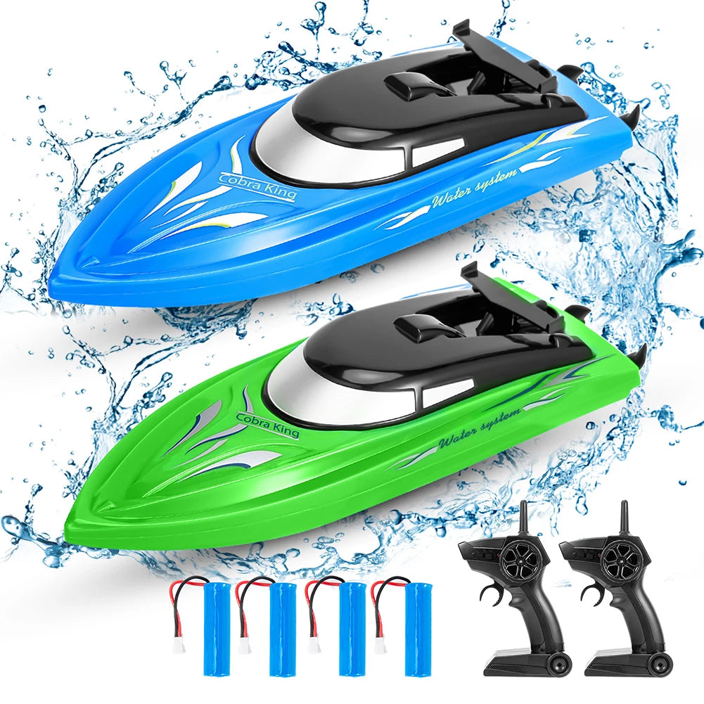 HobbyLane 2 Pack RH701 RC Boat 2.4Ghz High Speed Remote
