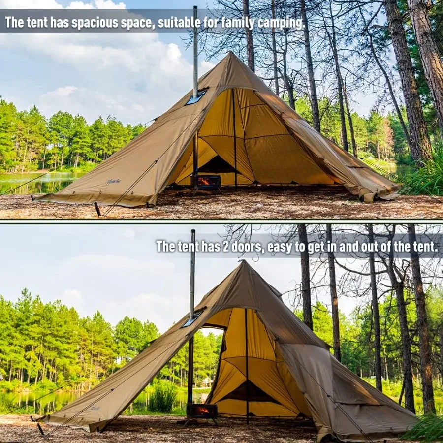 Four To Eight Person Tipi Tent With Stove Jack Bushcraft