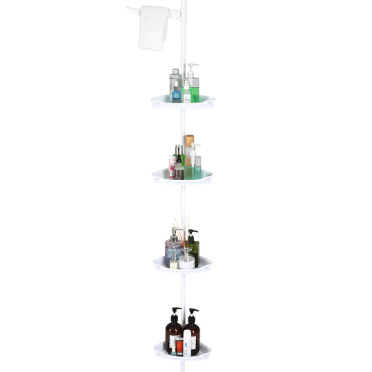 HobbyLane 4-Layer Telescopic Corner Shower Rack Organizer
