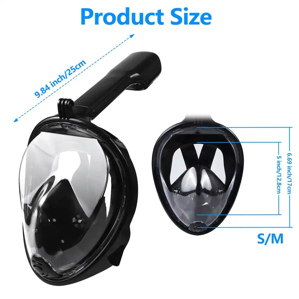 G2 Full Face Snorkel Mask Dual Channel Exhaust Anti Fog