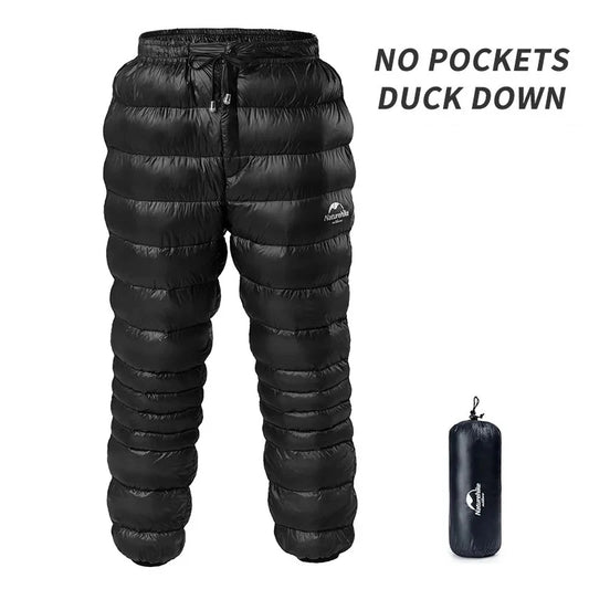 Naturehike Duck Down Pants 750FP Warm Hiking Trousers Windproof Waterproof