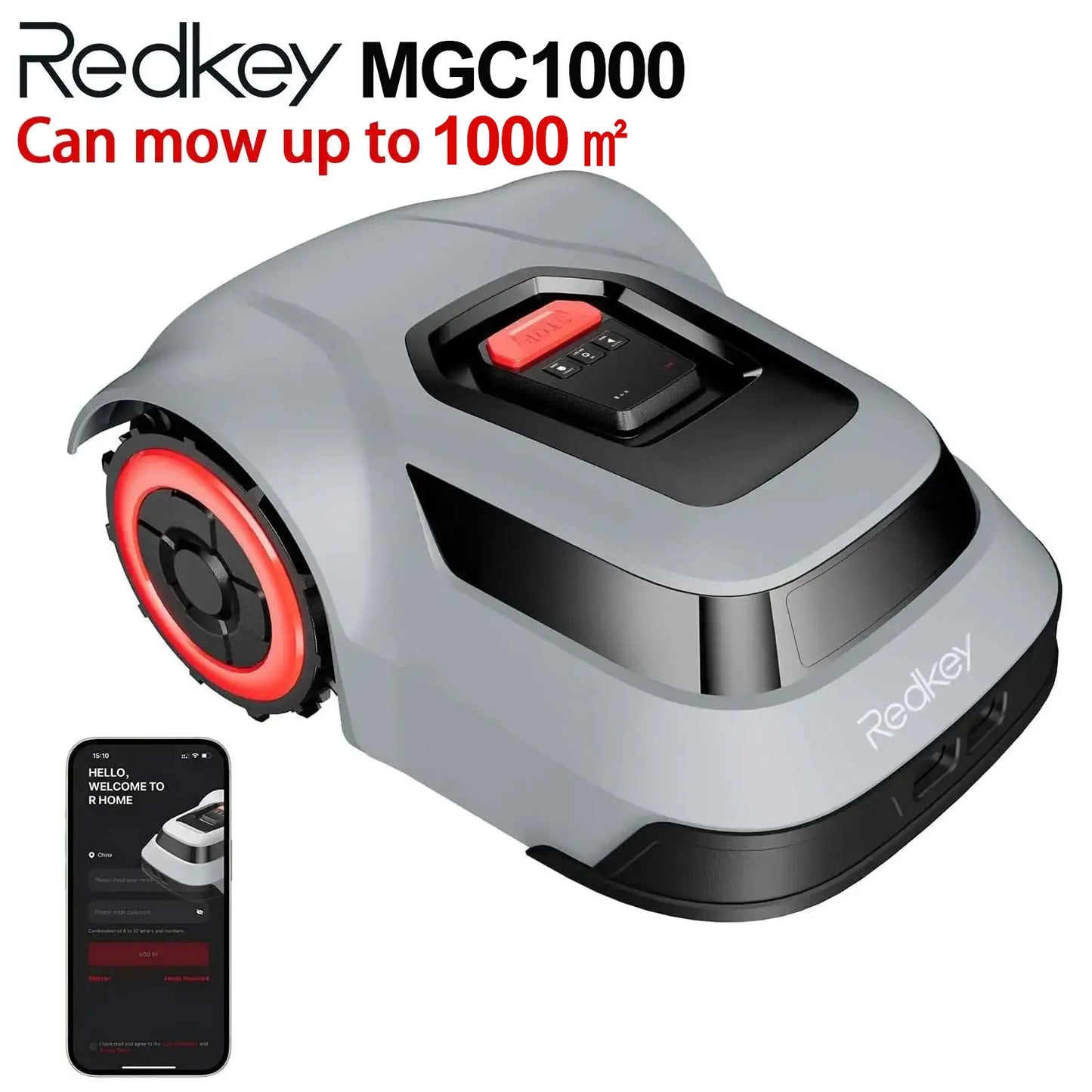 Redkey C TOF Robotic Lawn Mower MGC800 MGC1000 App Control
