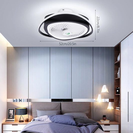 Ceiling Fan With Light LED Remote Control Dimmable Lighting