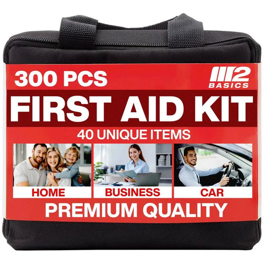Premium 300-Piece First Aid Kit With 40 Items For Home Car Travel