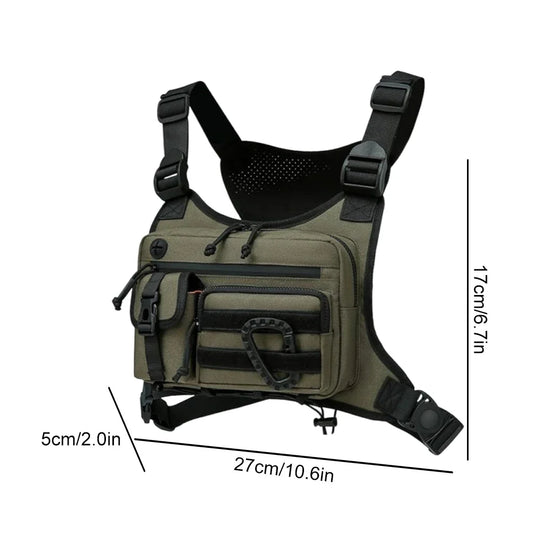 APWIKOGERCN Fishing Vest Bag Mens Utility Chest Pouch