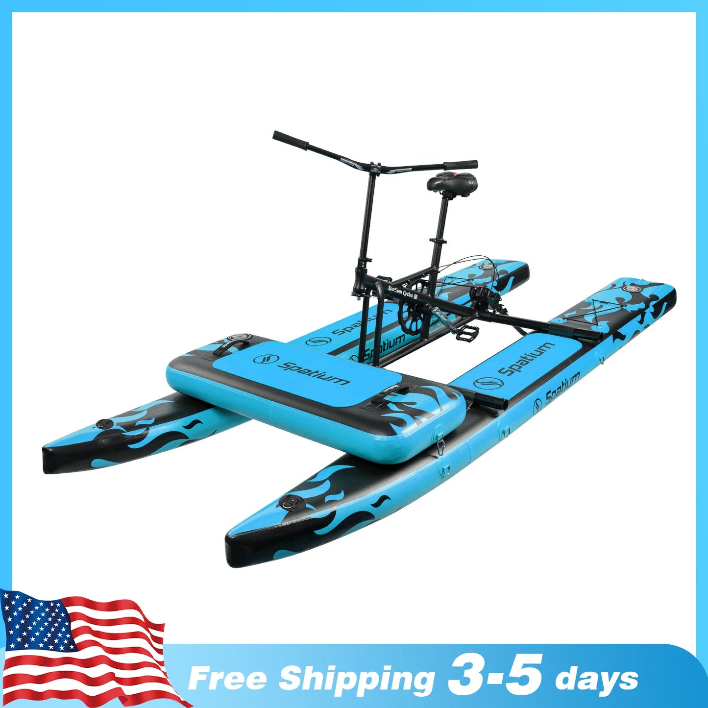 Spatium Water Bike 2.0 Inflatable Pedal Boat Kayak Lake