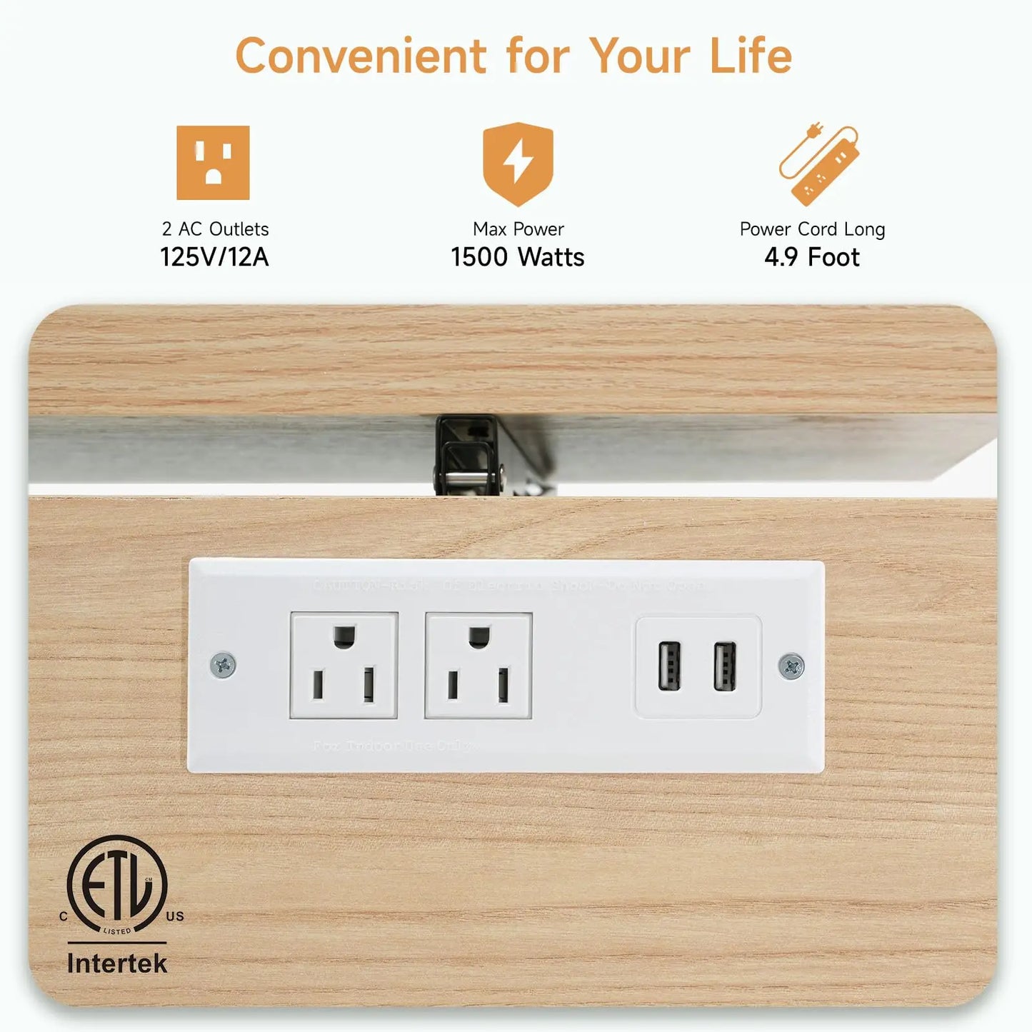 ONBRILL Mobile Kitchen Island With Power Outlet Towel Rack