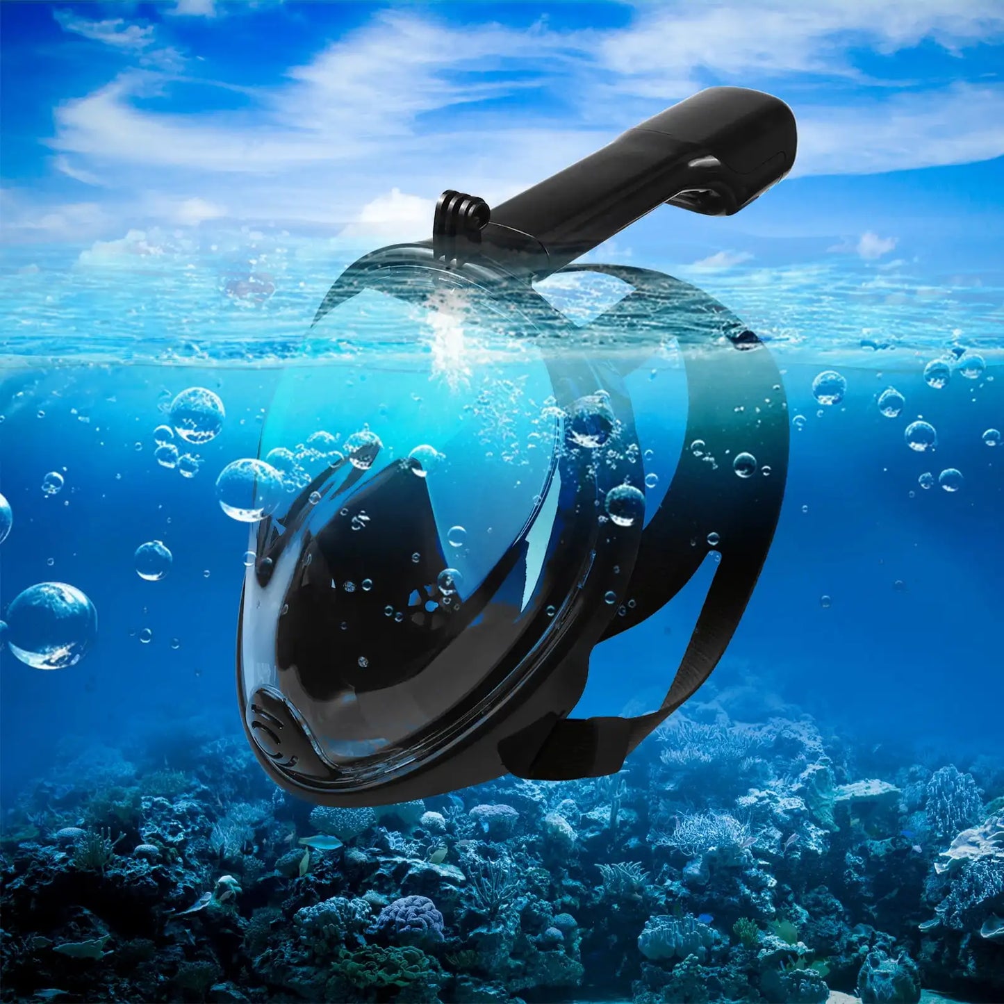 G2 Full Face Snorkel Mask Dual Channel Exhaust Anti Fog