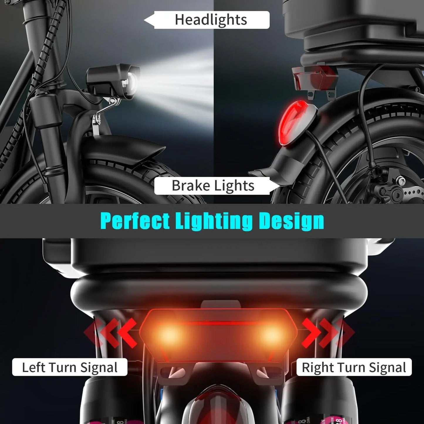 Folding Electric Scooter K11 With Trunk 650W Peak Motor