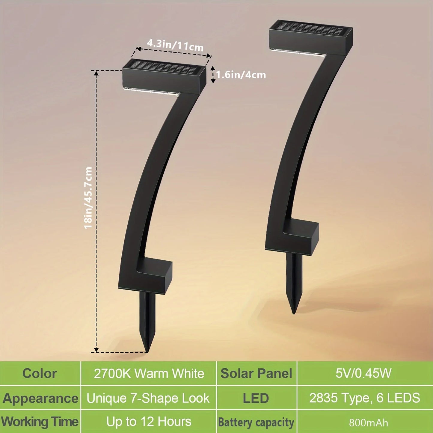 KPSTEK Solar Pathway Lights Outdoor 12 Hour Auto On Off