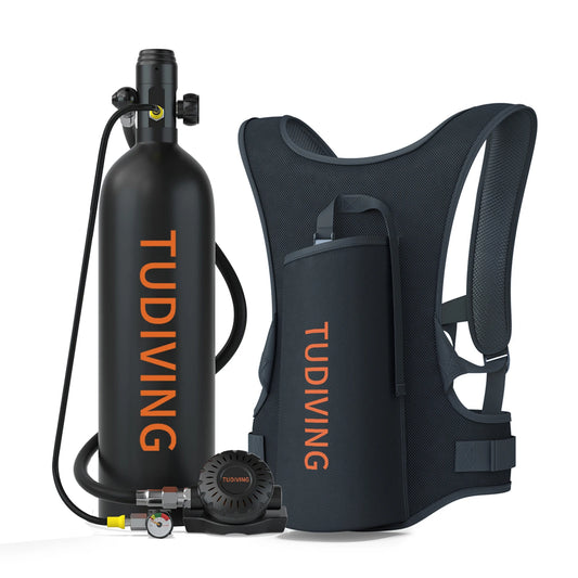 TUDIVING S700Plus Portable Scuba Tank Support 30-45 Min Breathing