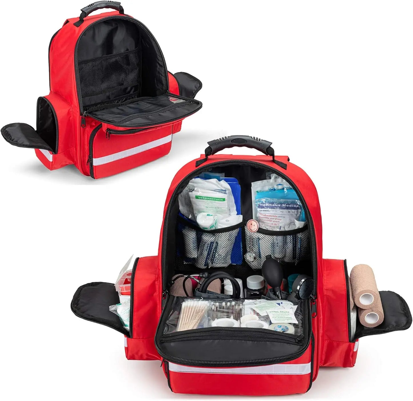 Emergency Trauma Backpack for First Responders with Patented Design
