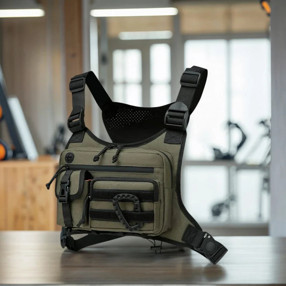 APWIKOGERCN Fishing Vest Bag Mens Utility Chest Pouch