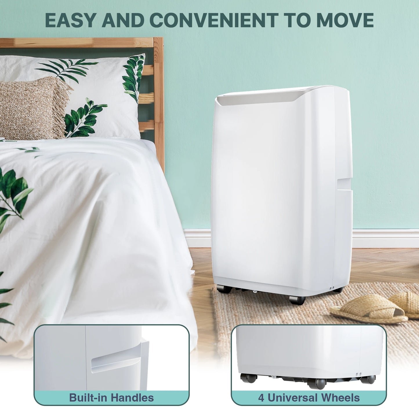 JustSmart 12000 BTU Portable Air Conditioner 3 In 1 Modes