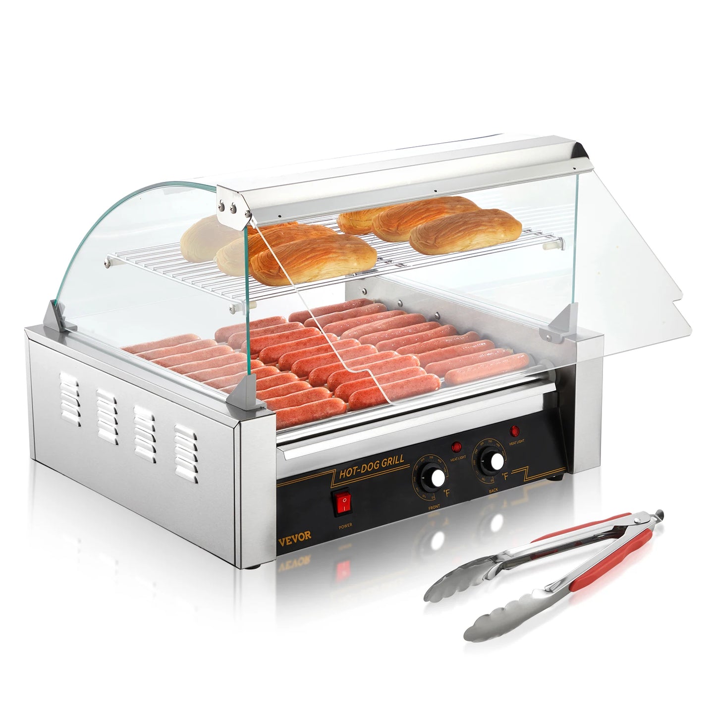 SucceBuy Commercial Hot Dog Roller Sausage Maker Electric Grill 110V