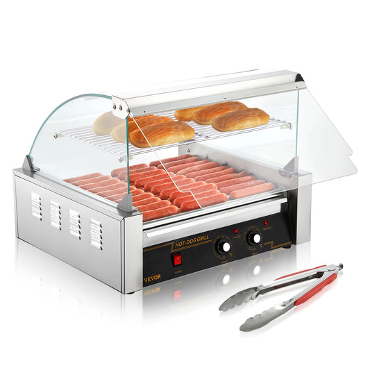 SucceBuy Commercial Hot Dog Roller Sausage Maker Electric Grill 110V