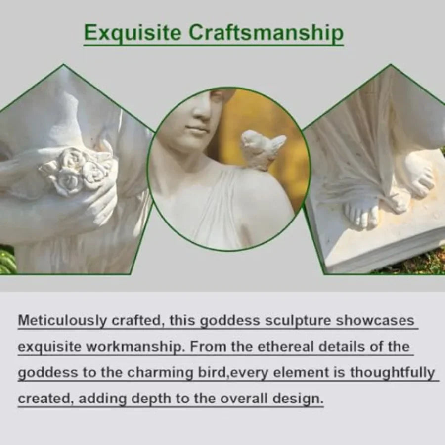 Nymph Outdoor Statue Garden Decor Greek Mythology Roman Style Sculpture