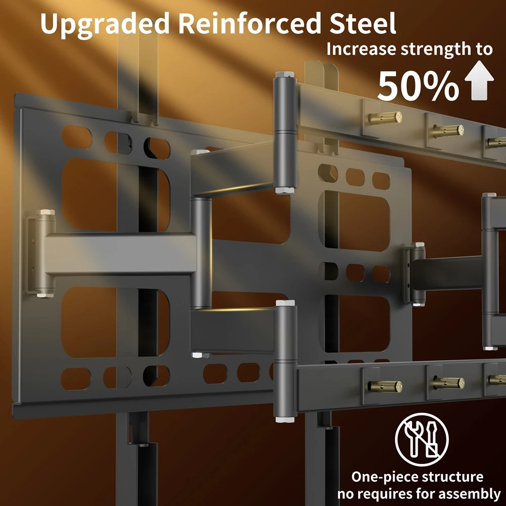 Unho Heavy Duty TV Wall Mount Full Motion Bracket Pro