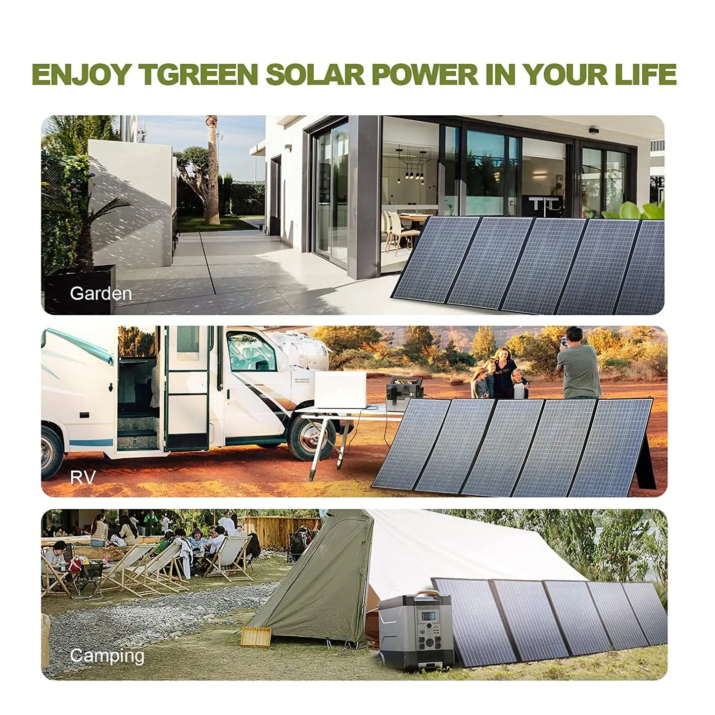 ALLPOWERS Foldable Portable Solar Charger Panel For Camping And RV