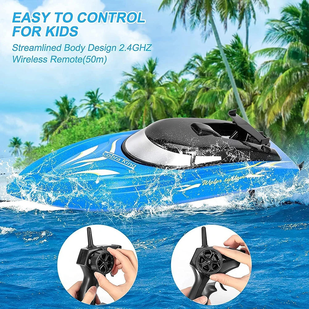 HobbyLane 2 Pack RH701 RC Boat 2.4Ghz High Speed Remote