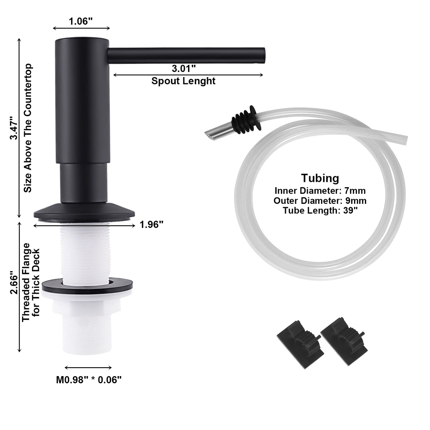 Samodra Liquid Soap Dispenser With Brass Pump Head