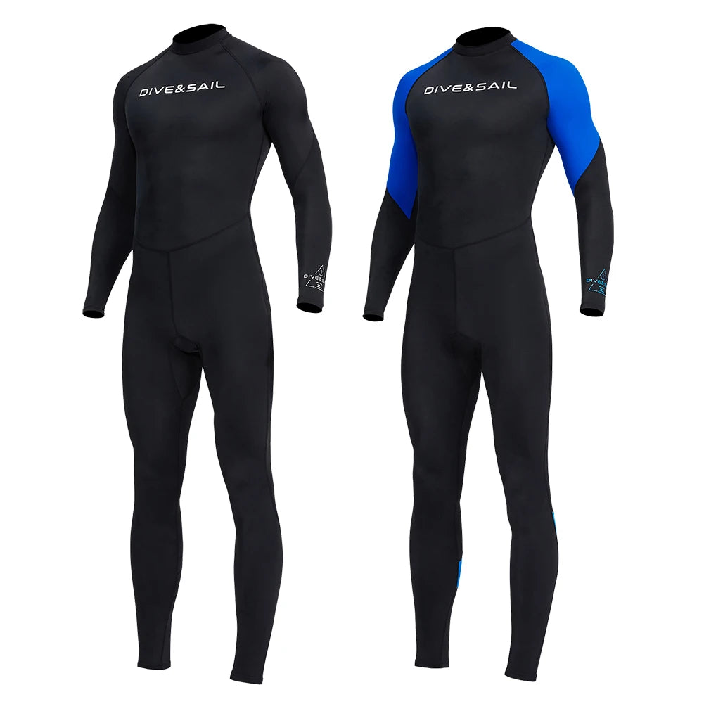NONEDiving Men's Diving Skin Suit With Zipper For Snorkeling Surfing