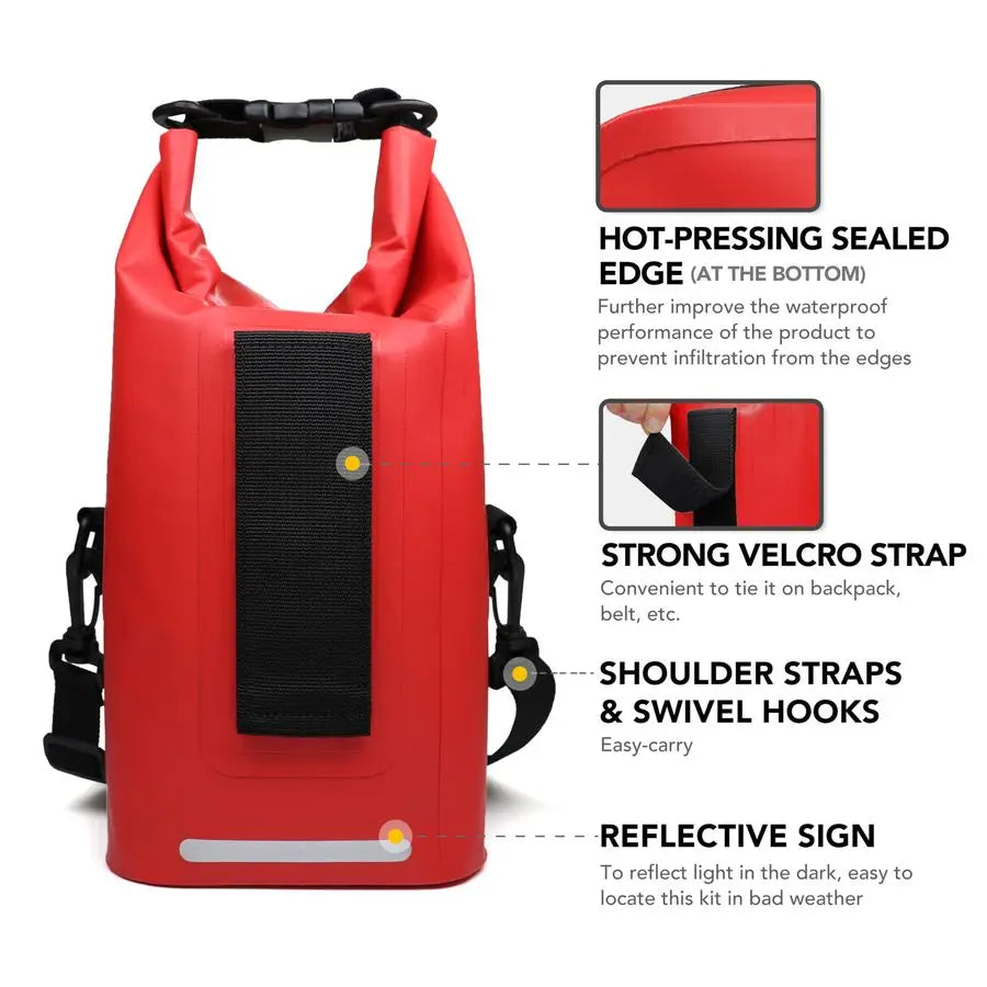 Waterproof First Aid Kit Roll Top Dry Bag For Boating